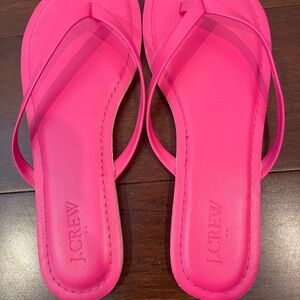 nwot j crew easy summer flip flops pink 7